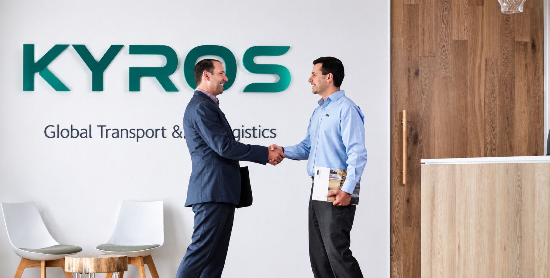 KYROS Büro — Begrüßung im Empfangsbereich